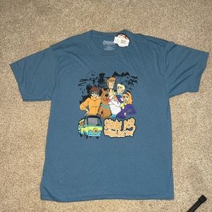 Mens size XL blue scooby doo cartoon graphic t shirt NWT